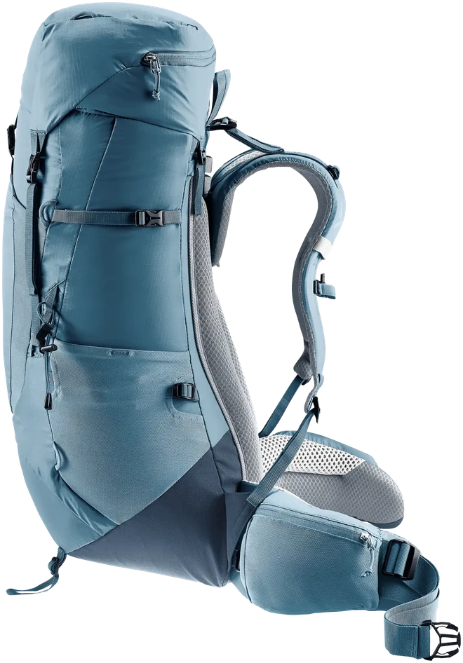 Deuter Aircontact Lite 40+10 turistinė kuprinė, pilka / mėlyna