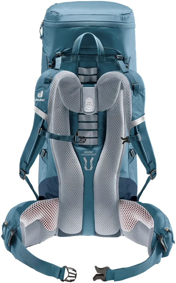 Deuter Aircontact Lite 40+10 turistinė kuprinė, pilka / mėlyna