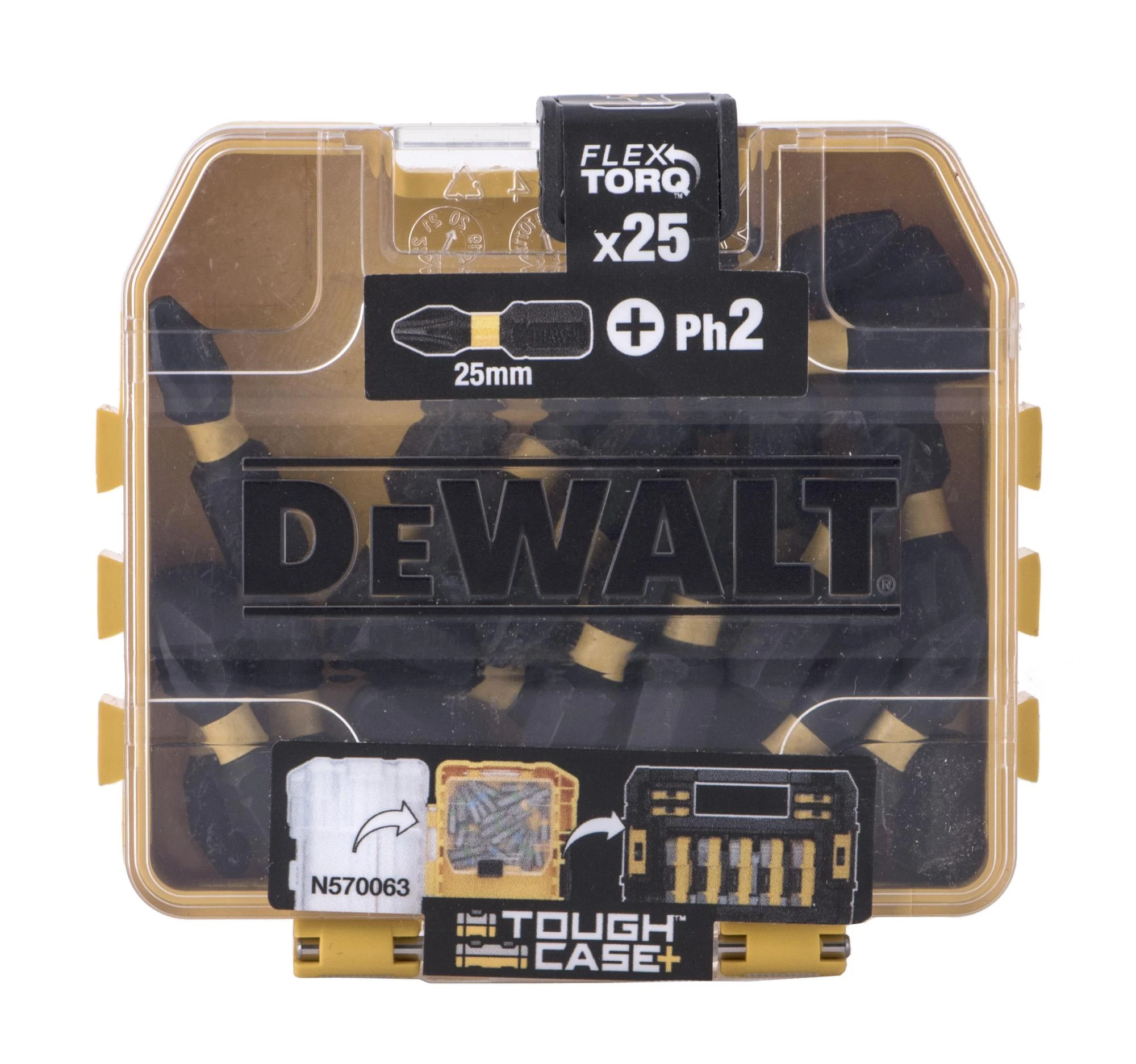 Sukimo antgalių rinkinys DeWalt DT70555T-QZ, 25 vnt.