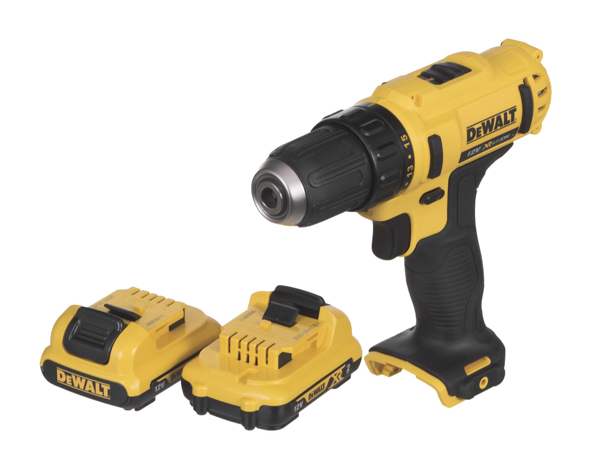 Dewalt Akumuliatorinis suktuvas-gręžtuvas su akumuliatoriumi, 12 V, 2 Ah | DCD710D2-QW