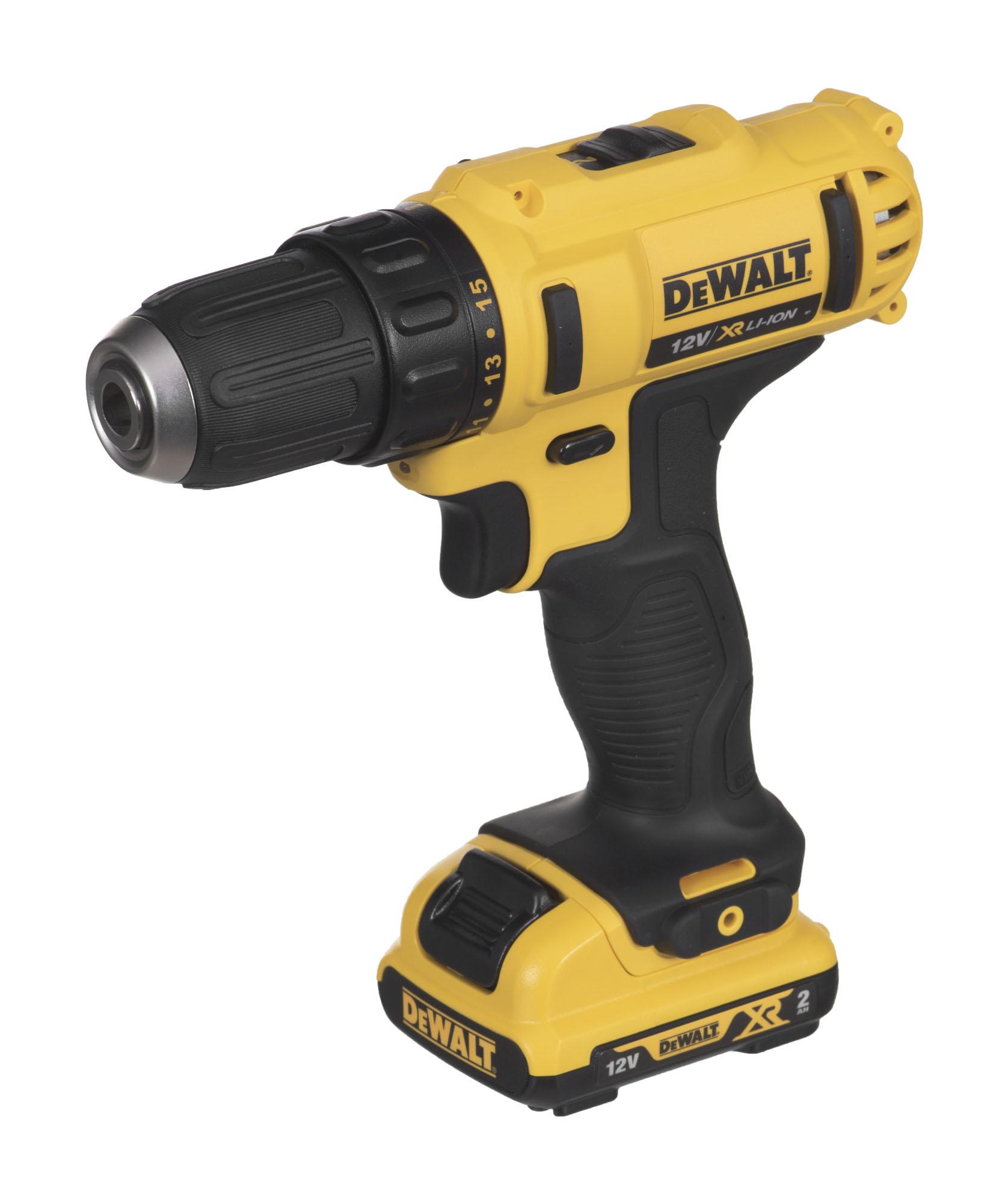Dewalt Akumuliatorinis suktuvas-gręžtuvas su akumuliatoriumi, 12 V, 2 Ah | DCD710D2-QW