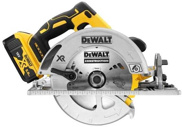 DeWALT diskinis pjūklas DCS572NT, 18V, 184mm, TSTAK, be akumuliatoriaus ir kroviklio