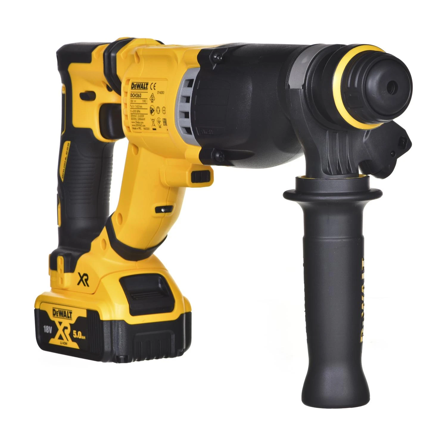 DeWalt perforatorius DCH263P1-QW; 3 J; SDS-plus; 18 V; 1x5,0 metų.