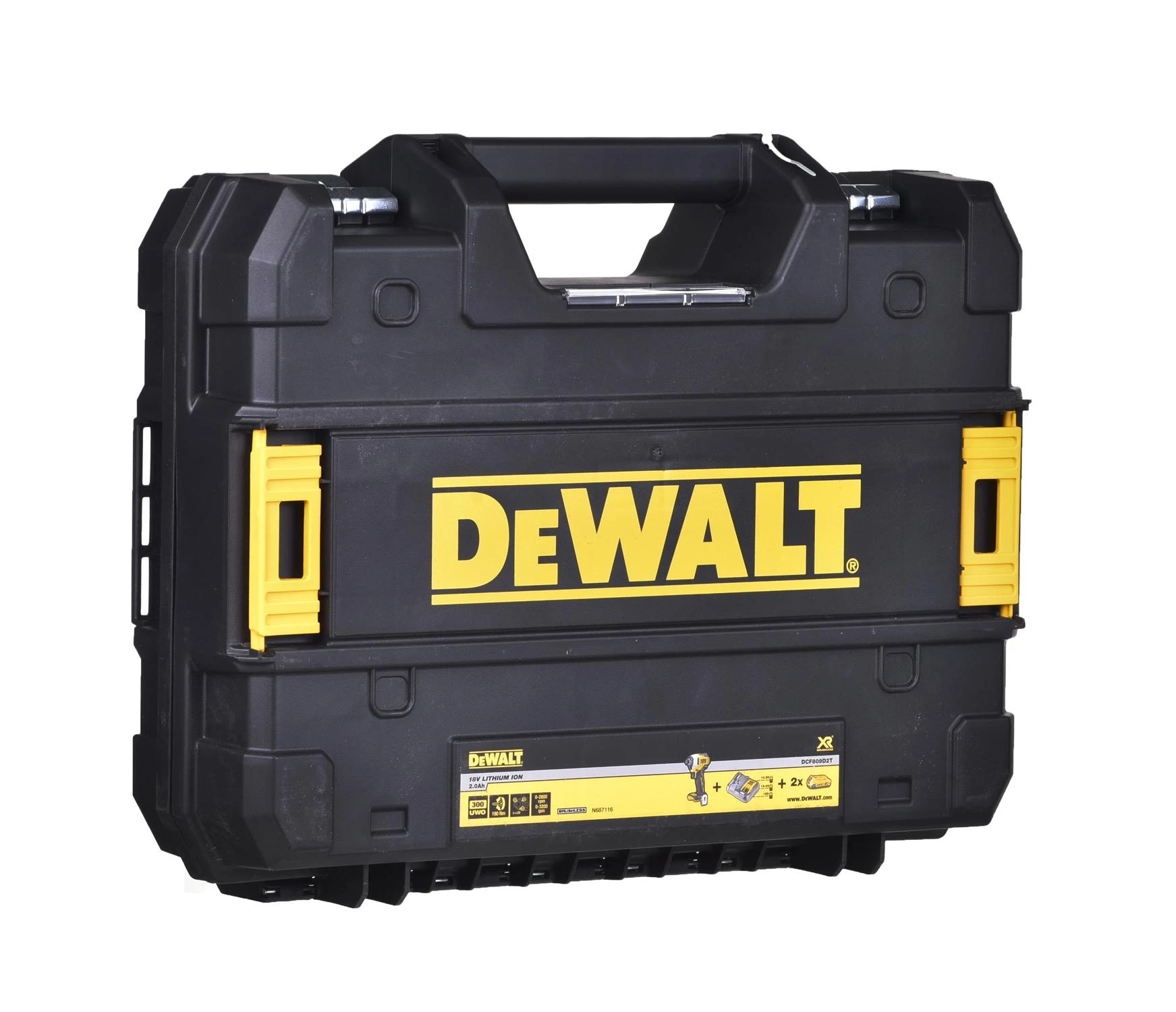 Dewalt smūginis suktuvas DCF809D2T 18V 190Nm 2x2.0Ah