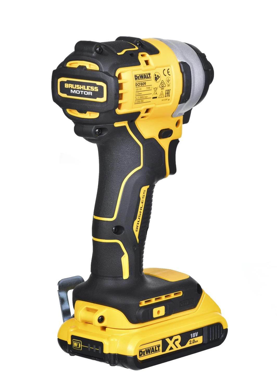 Dewalt smūginis suktuvas DCF809D2T 18V 190Nm 2x2.0Ah