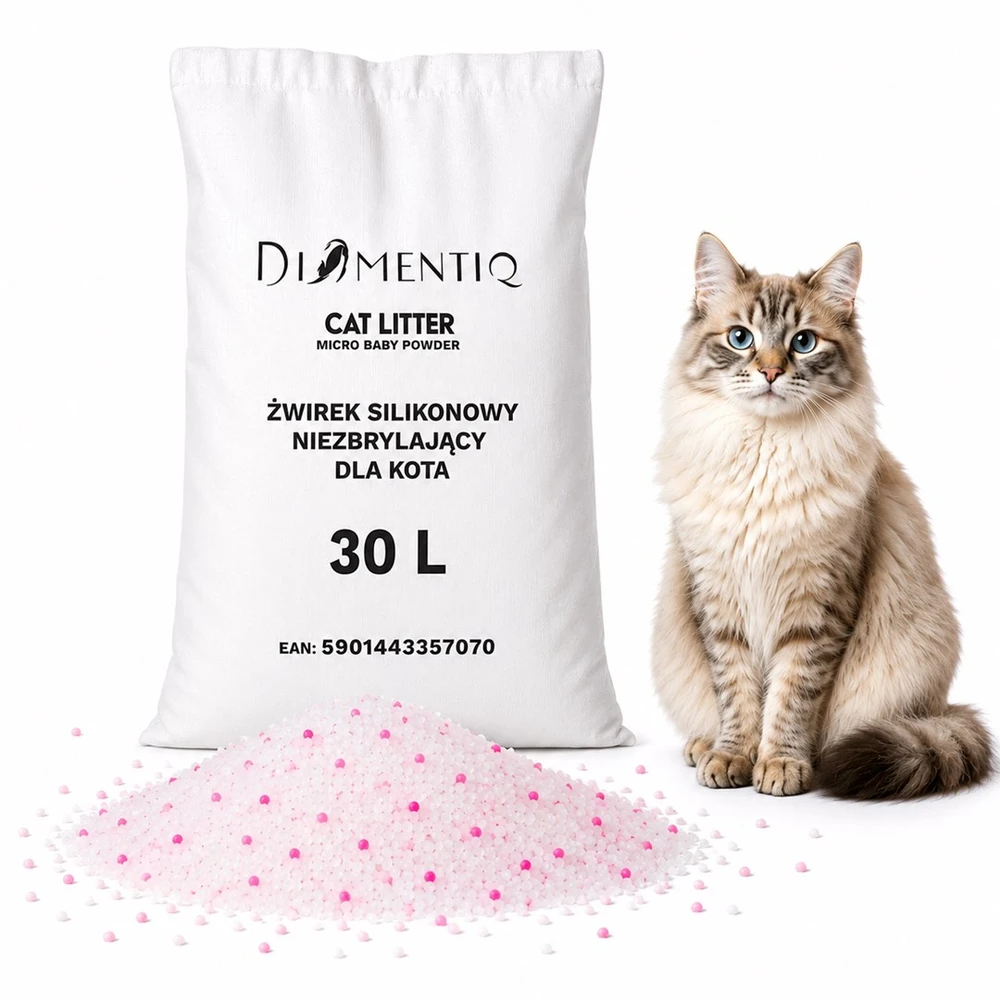 DIAMENTIQ kūdikių pudra - kačių kraikas - 30 l