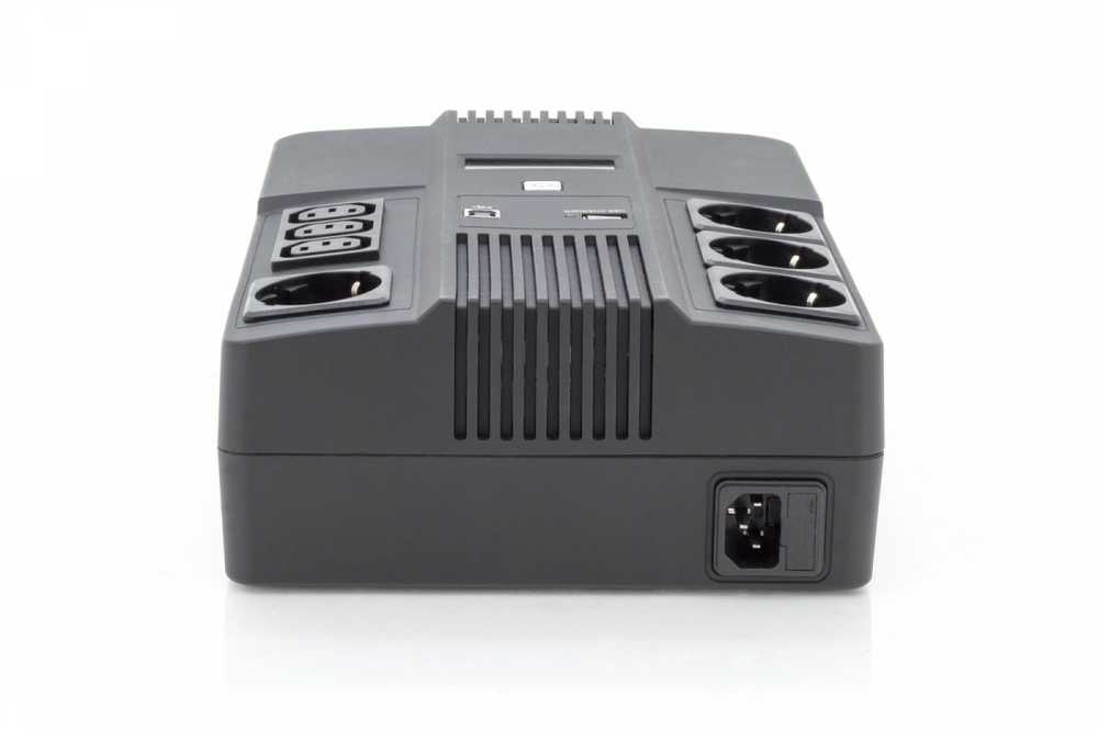 Assmann Electronic DIGITUS DN-170110 DIGITUS UPS Line-Interactive 600VA/360W AVR 4xSCHUKO 3xIEC C13 1xUSB A/B RJ45