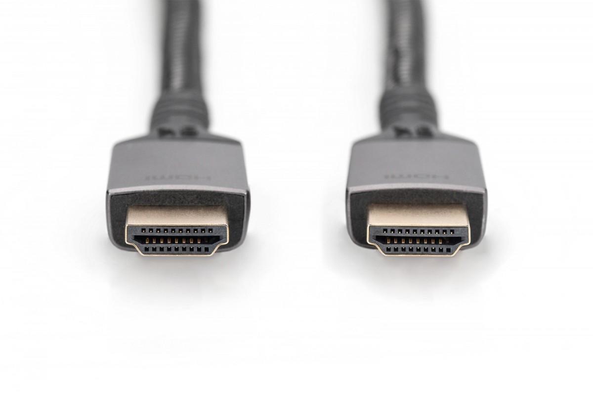 „Digitus“ | 8K PREMIUM HDMI 2.1 jungiamasis kabelis | DB-330200-010-S | HDMI kištukas (A tipo) | HDMI kištukas (A tipo) | HDMI į HDMI | 1 m