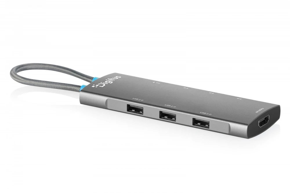 Stacja/replikator Digitus USB-C Docking Station, 8-Port, HDMI, USB, PD (DA-70920)
