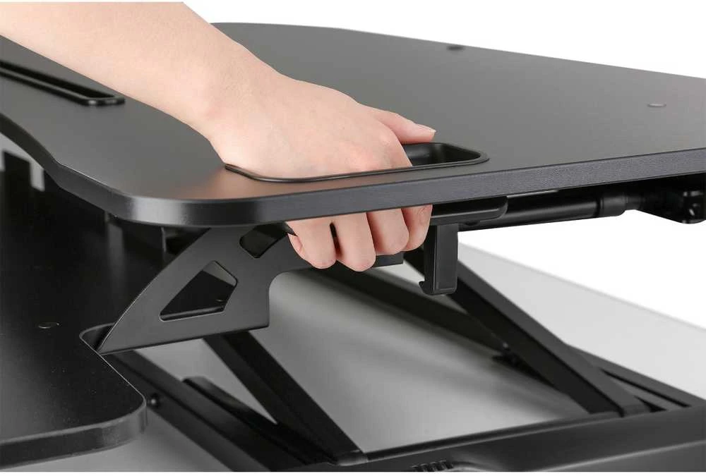 Digitus Ergonominis antstalis stalviršiui, darbinis paviršius: 950x615x106-460 mm, reguliuojamas, juodas