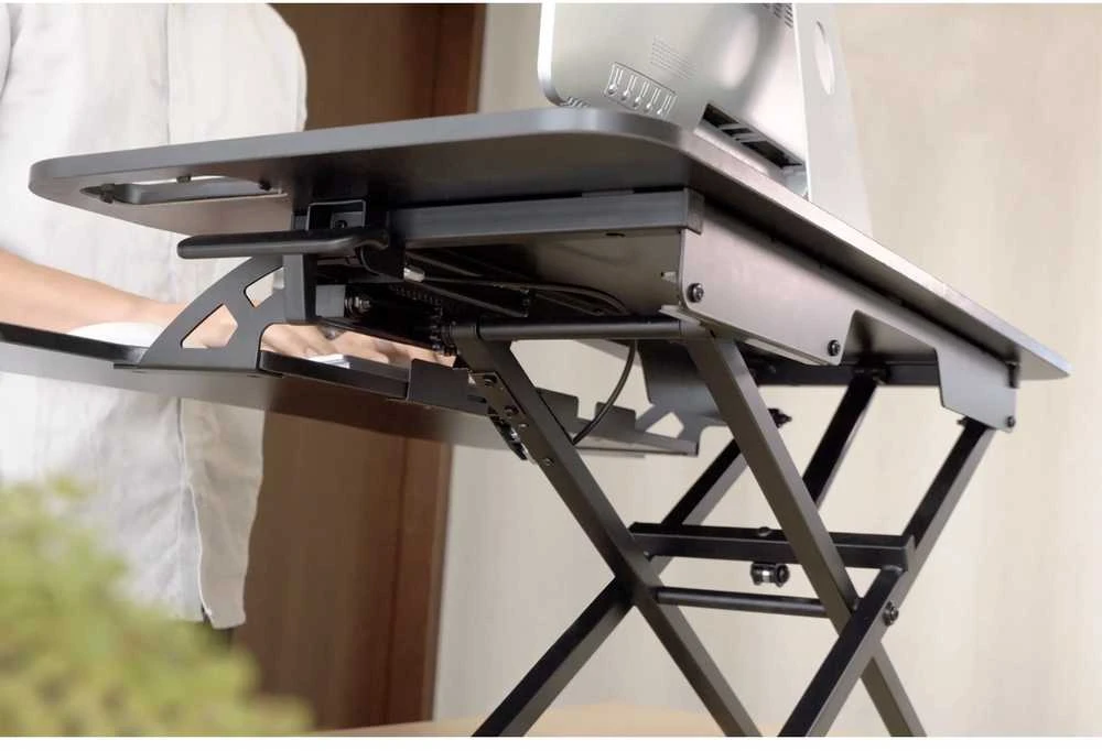 Digitus Ergonominis antstalis stalviršiui, darbinis paviršius: 950x615x106-460 mm, reguliuojamas, juodas