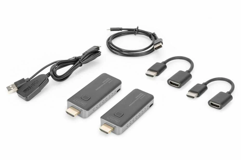 Digitus HDMI plėtiklio / plėstuvo pristatymas, belaidis 50 m 1080p 60 Hz 5 GHz (rinkinys)