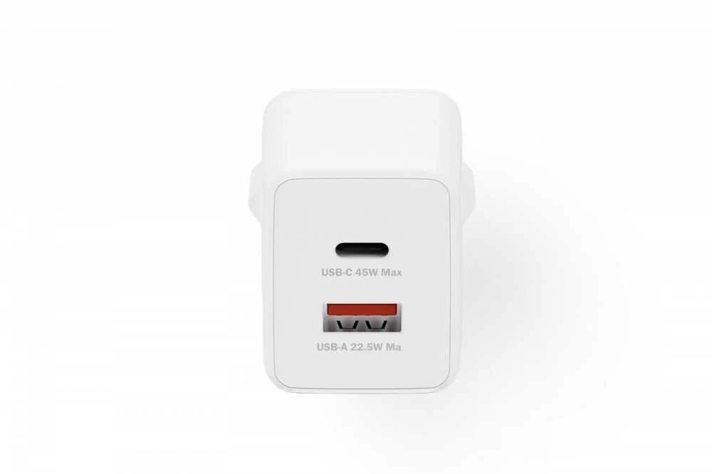 Digitus | USB GaN Charger 45W, 1x USB-C, 1x USB-A | DA-10302