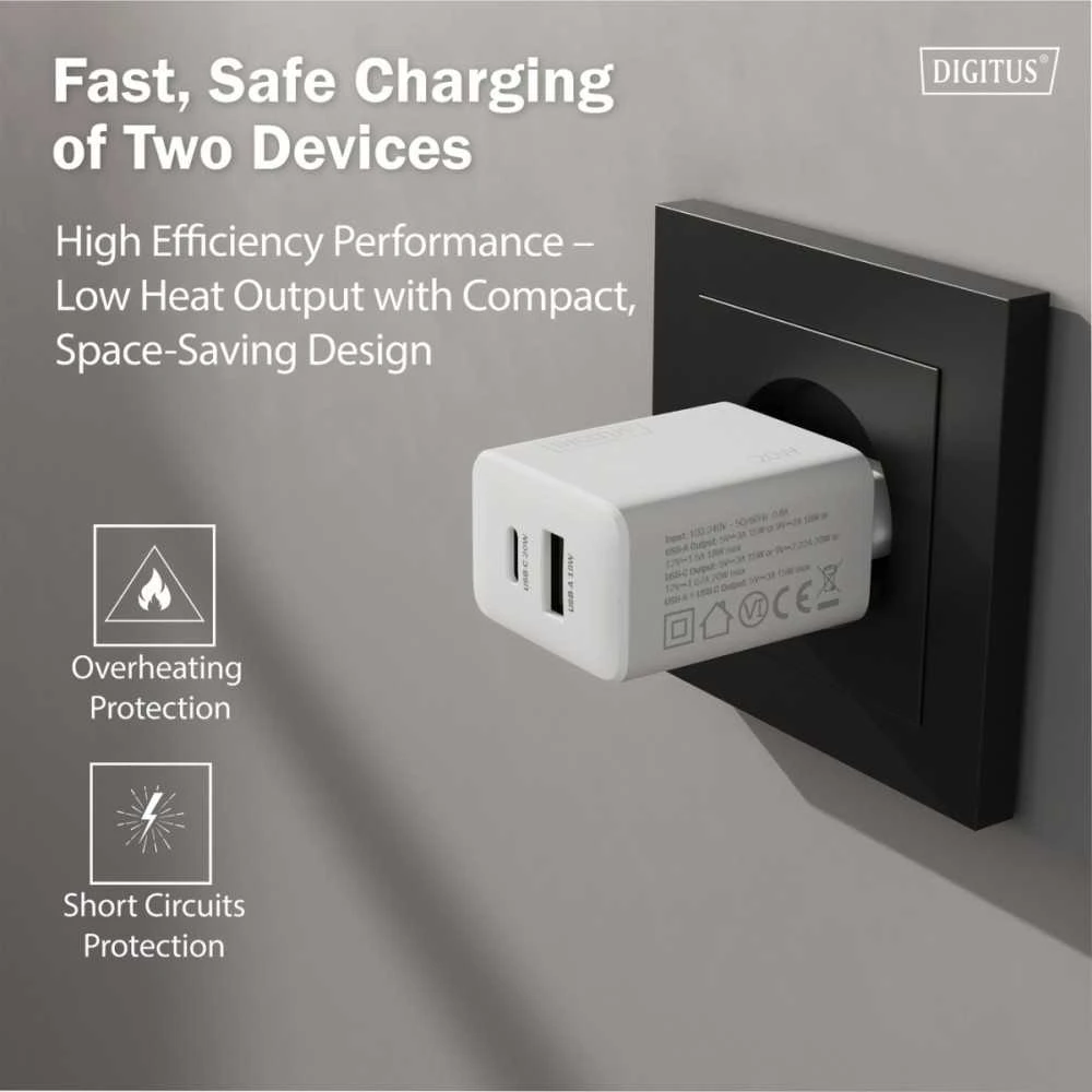 Digitus | Baterija charger, 20W | DA-10300