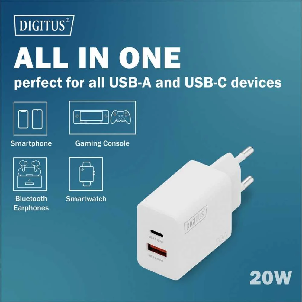 Digitus | Baterija charger, 20W | DA-10300