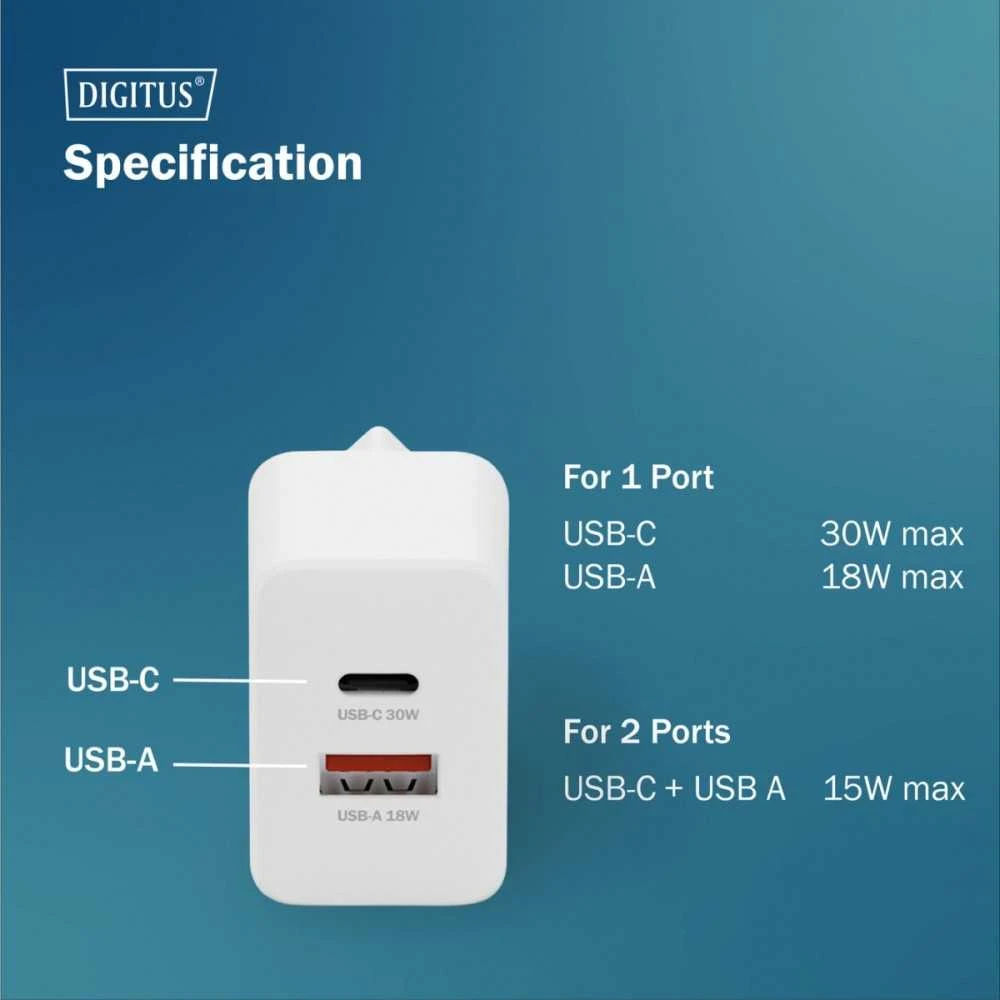 Digitus | Baterija charger, 30W | DA-10301
