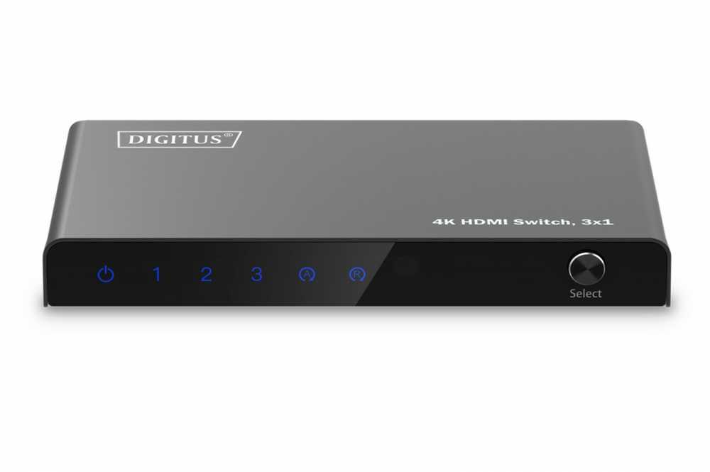 Digitus 4K HDMI Switch, 3x1 | DS-55331 | Juodas