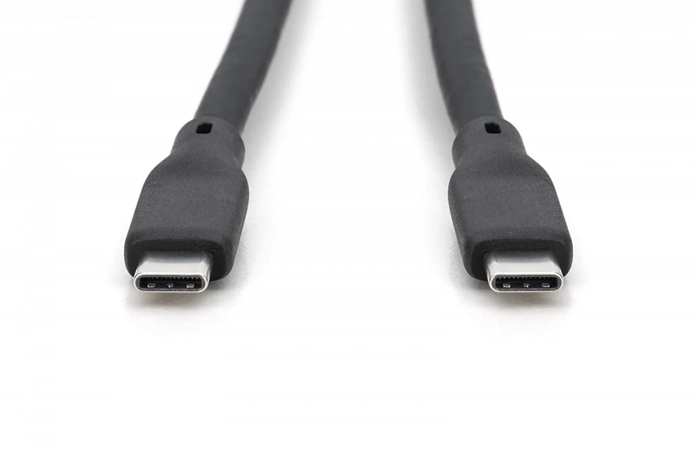 Digitus Digitus Kabelis silikonowy USB, USB4 wersja 2.0, USB 80 Gb/s, 1 m, juoda