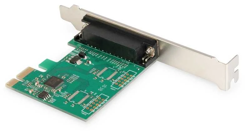 Digitus Išplėtimo plokštė (valdiklis) lpt pci express, 1xdb25, žemo profilio, lustų rinkinys: asix99100