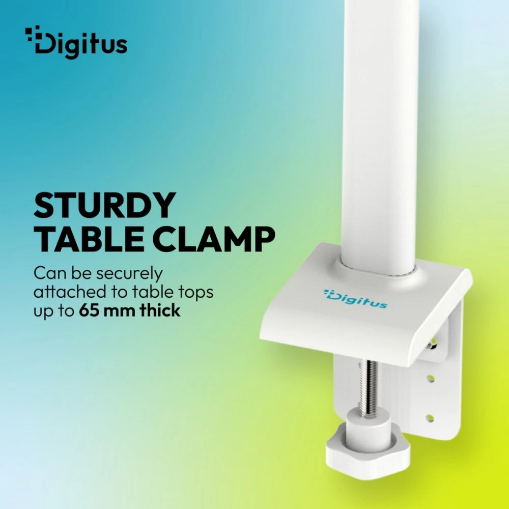 Digitus LED stalinė lempa, 80 cm, balta | DA-90493 | 2400 lm | 16 W | 3000-6500 K | šilta balta šviesa iki baltos dienos šviesos | LED lempa | 10 V