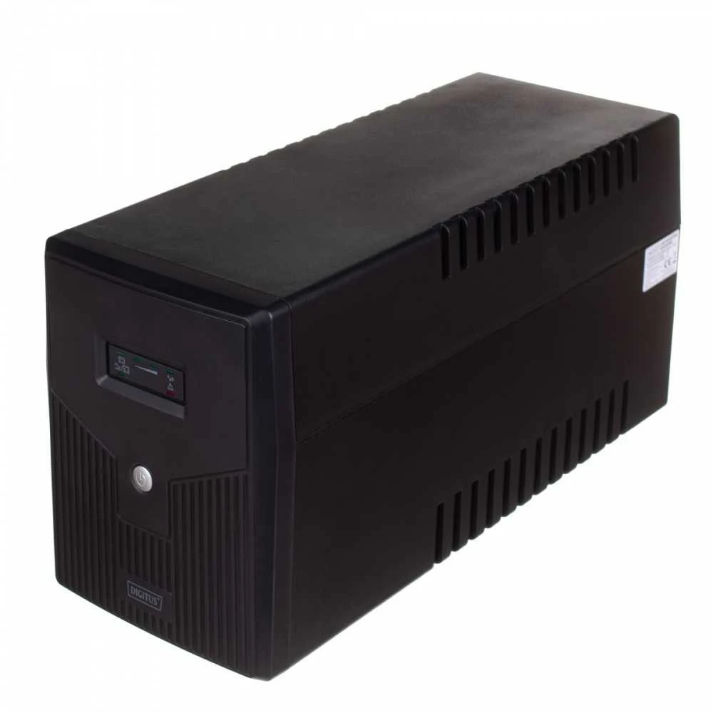 Digitus Nepertraukiamo maitinimo šaltinis UPS, linijinis interaktyvus, LED, 1500VA/900W, 2x12V/9Ah, AVR, 4xschuko, USB, RS232, RJ45