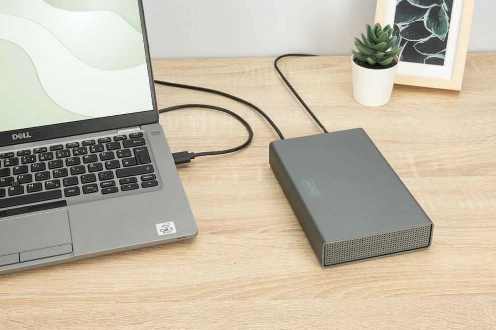 Digitus HDD korpusas prijungtas prie kompiuterio