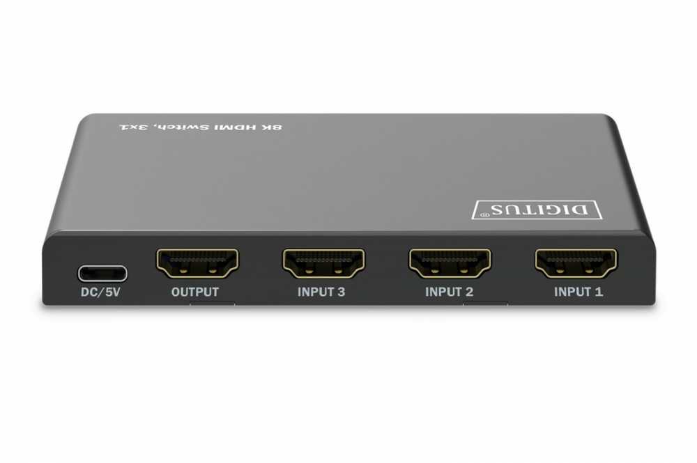 Digitus 8K HDMI Switch, 3x1 | DS-55333 | Juodas