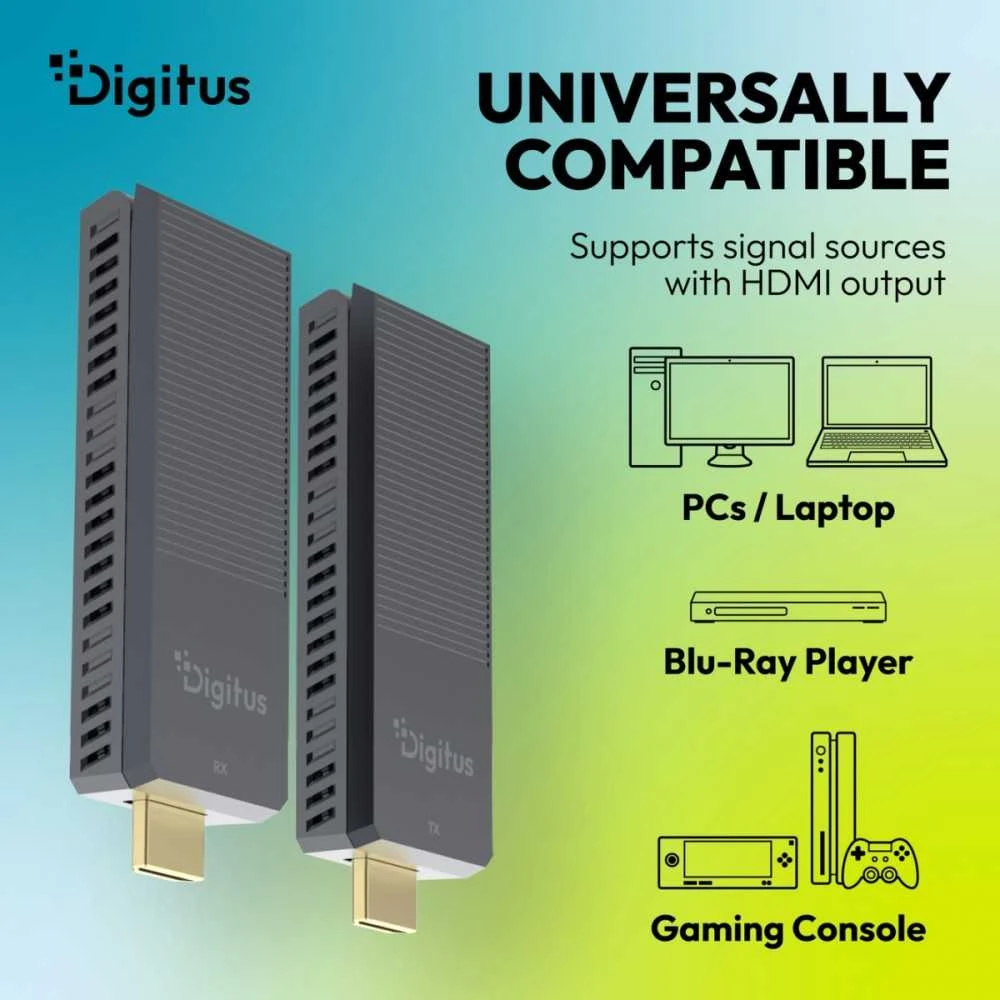 Digitus 4K Wireless HDMI Extender Set, 150 m, 4K/60Hz | DS-55359