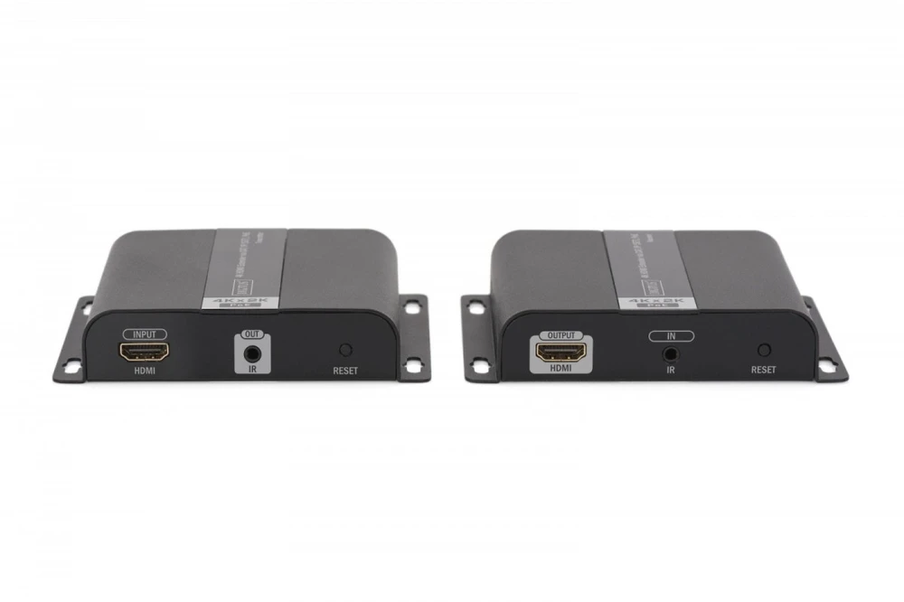 Digitus Przedłużacz (extender) hdmi ip/cat.5/6/7 120m 4k poe hdcp 1.4 ir audio (komplektas)