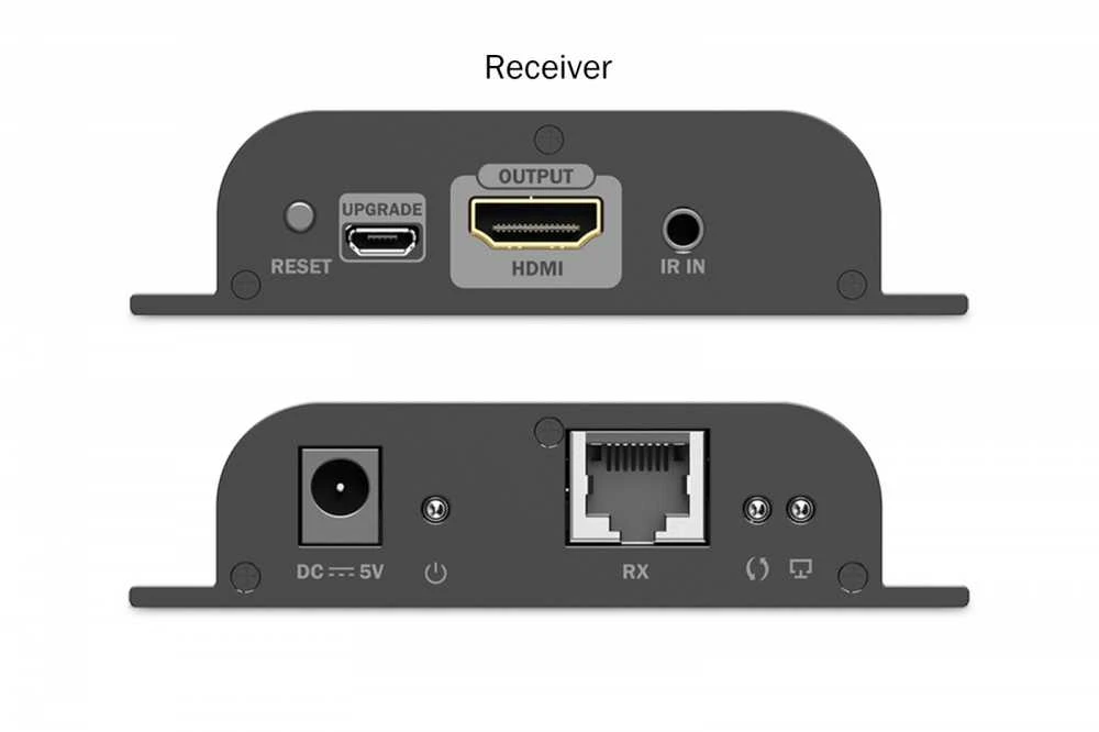 Assmann Electronic DIGITUS HDMI IP ilgintuvo rinkinys 4K/60Hz 120/200 m „One-to-Many“ CAT Juodas