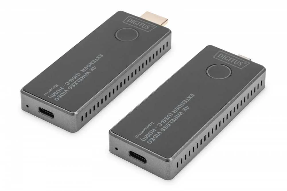Digitus USB-C į HDMI belaidį prailginimo kabelį, 30 m, UHD 4K 30Hz garsą (komplektas)