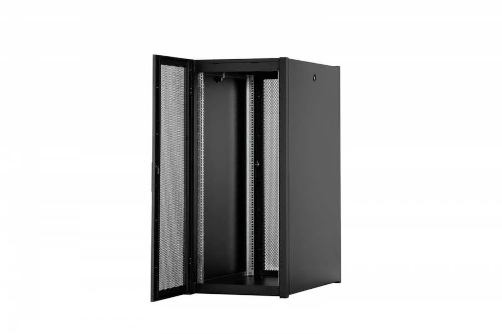 Digitus Spintelė Hyperice Tinklinė spintelė stovi Hyper Pro 19" 26U stelažas 600x1000, priekinės durys perforuotos, juoda, 1000kg