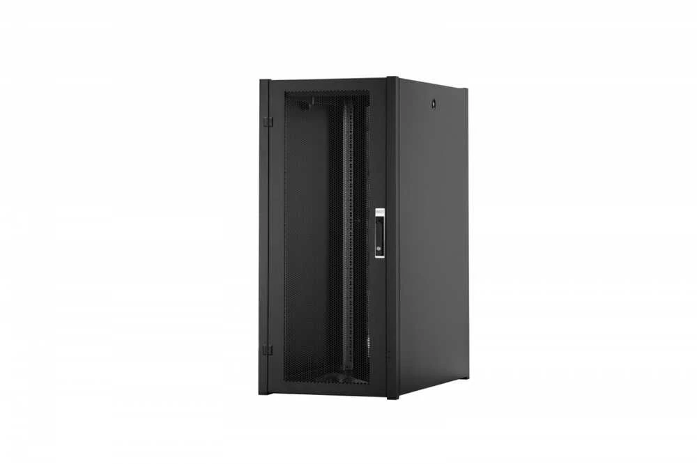 Digitus Spintelė Hyperice Tinklinė spintelė stovi Hyper Pro 19" 26U stelažas 600x1000, priekinės durys perforuotos, juoda, 1000kg