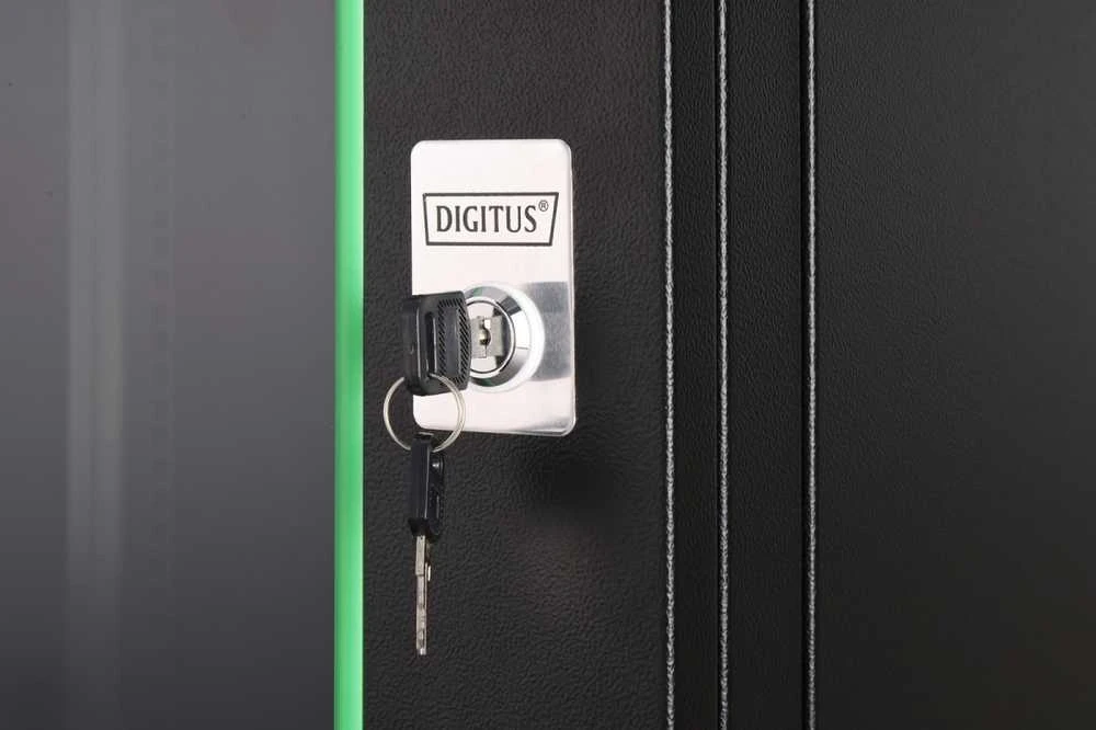 Digitus DN-37111 lentyna 12U Sieninis stovas Juoda