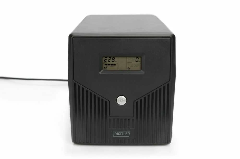 Digitus Ups line-ineractive LCD, 1500va/900w2x12v/9ah, avr, 4xschuko, usb, rs232, rj45
