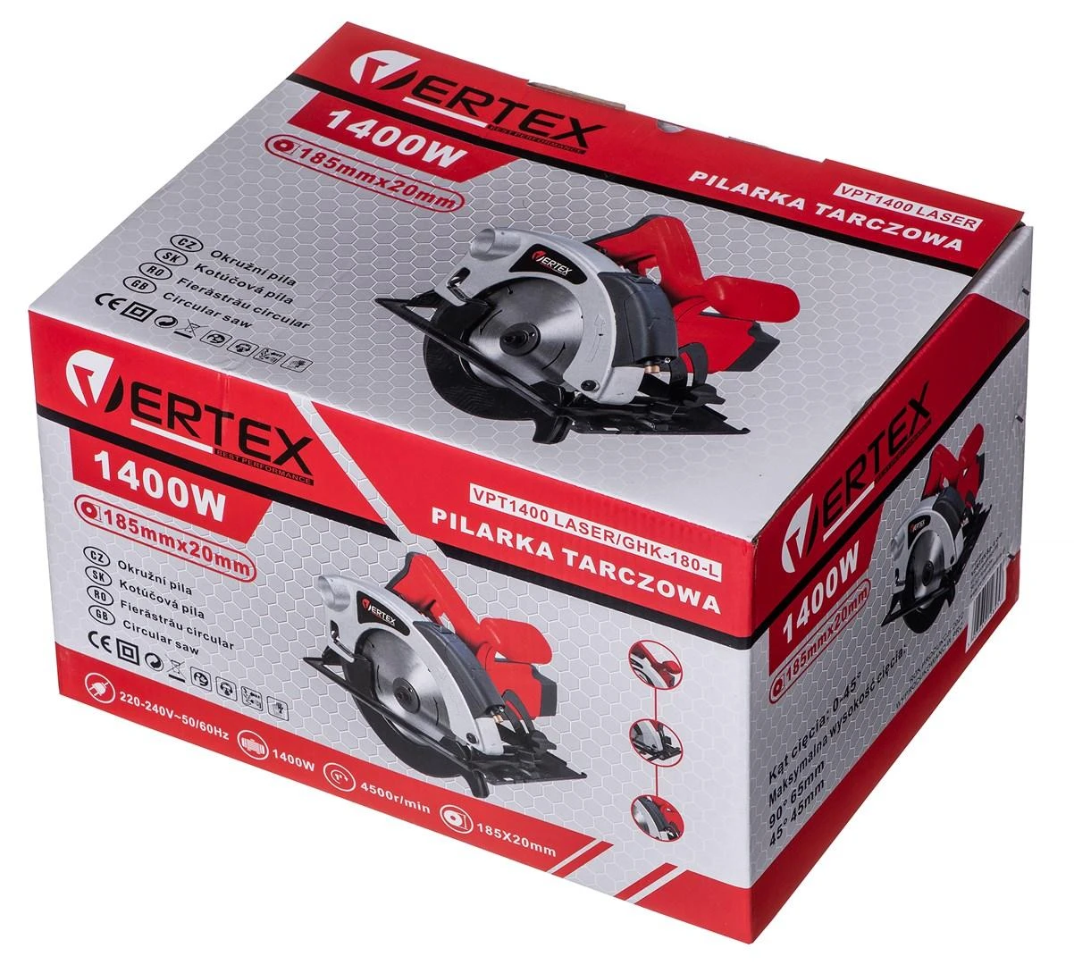 VERTEX diskinis pjūklas 185mm / 1400W