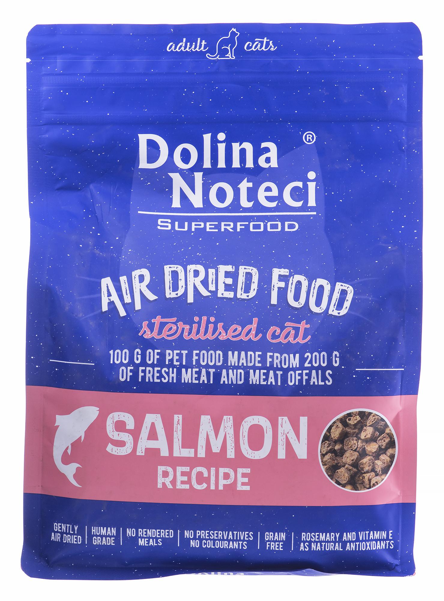 Kačių Maistas - DOLINA NOTECI Superfood Sterilizuotas Lašiša 43% Baltymų 1kg