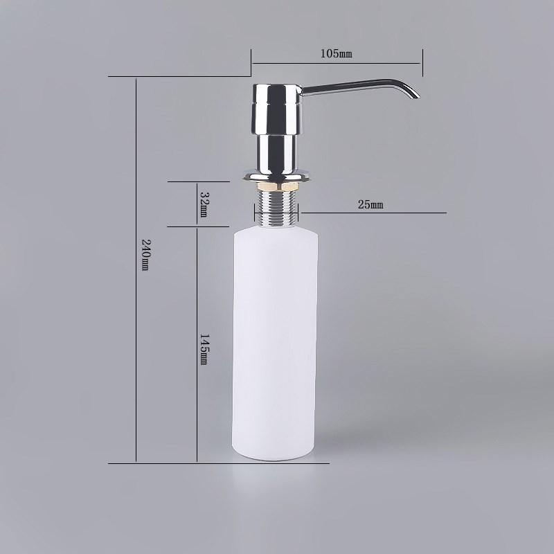 PYRAMIS DP-01 028102501 soap dispenser Chrome,Nerūdijantis plienas
