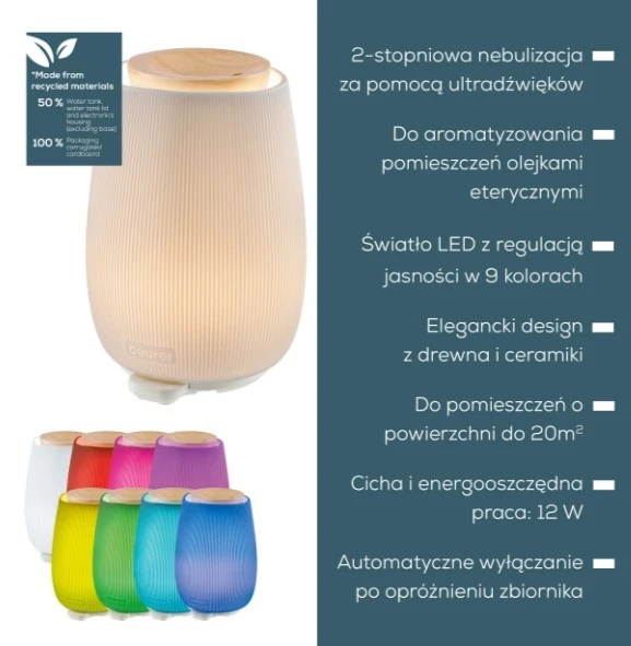 Drėkintuvas Beurer Aromatinis difuzorius la45