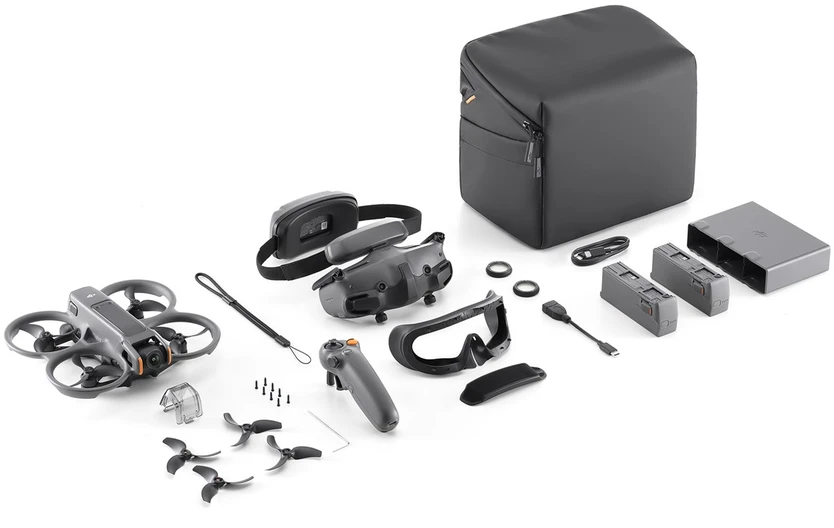 DJI Avata 2 Fly More Combo dronas (trys baterijos)