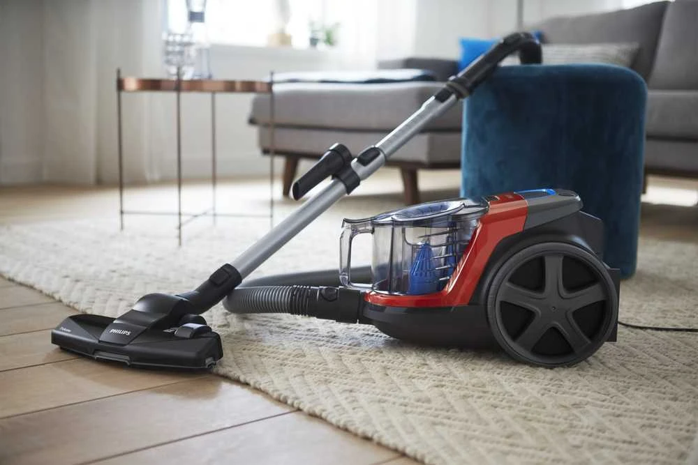 Dulkių siurblys be maišelio philips fc9330/09 (650w; spalva juoda, spalva raudona)