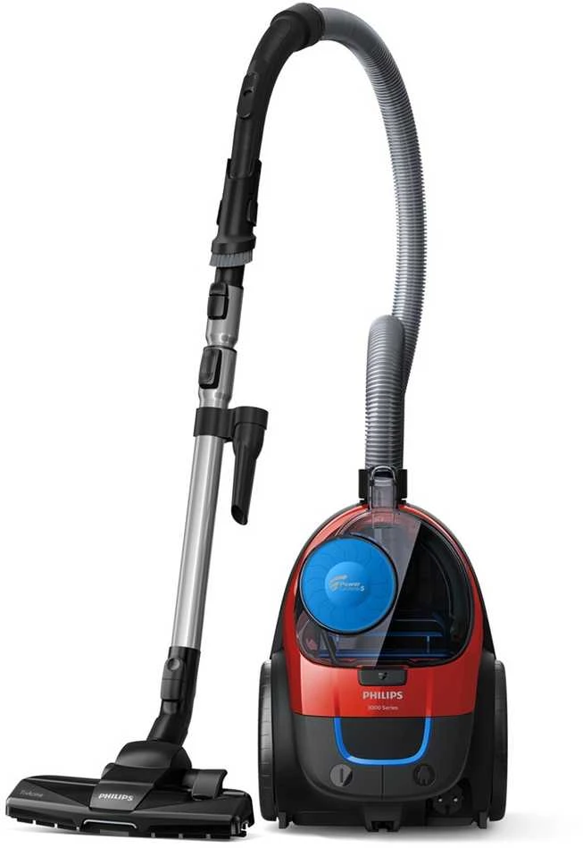 Dulkių siurblys be maišelio philips fc9330/09 (650w; spalva juoda, spalva raudona)