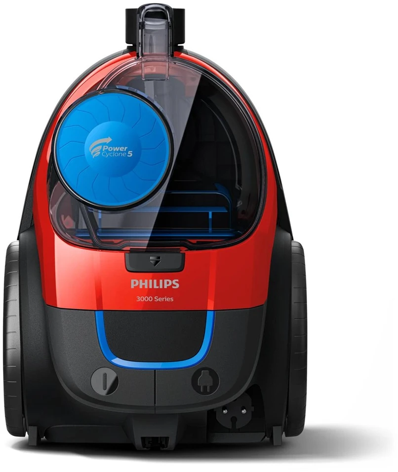 Dulkių siurblys be maišelio philips fc9330/09 (650w; spalva juoda, spalva raudona)