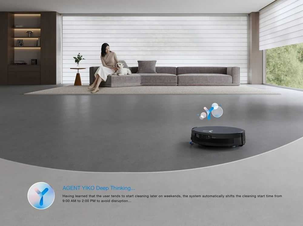 Dulkių siurblys-robotas ECOVACS DEEBOT X12 OmniCyclone, Juodas