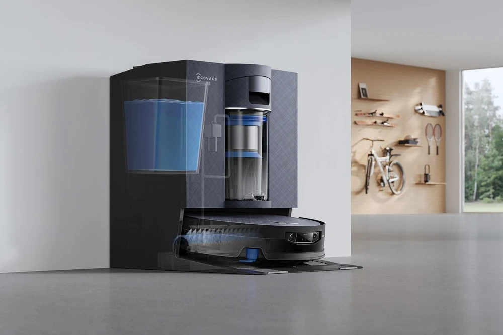 Dulkių siurblys-robotas ECOVACS DEEBOT X12 OmniCyclone, Juodas