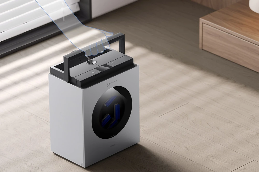 Langų valymo robotas Ecovacs WINBOT W3 OMNI, Baltas/sidabrinis
