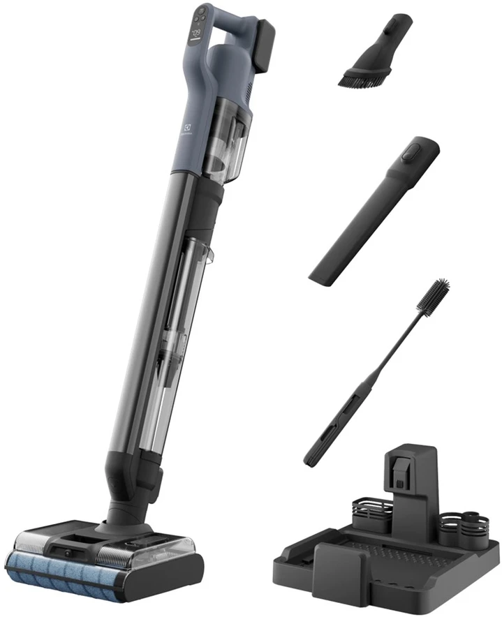 Electrolux EW82U1DB 2-in-1 stick vacuum Baterija Dry&wet Cyclonic Bagless 85 W Mėlyna 4.3 Ah