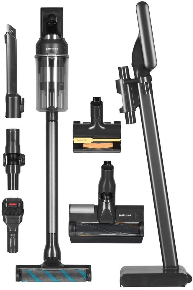 Dulkių Siurblys - Samsung VS20C9554TK, Cikloninis, 0,8 L, 580 W, Juodas