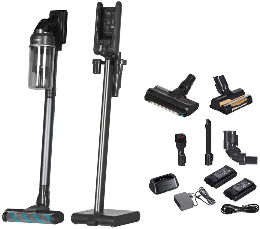 Dulkių Siurblys - Samsung VS20C9554TK, Cikloninis, 0,8 L, 580 W, Juodas