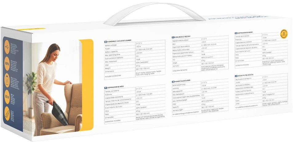 Savio OR-01 rankinis dulkių siurblys